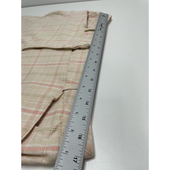 St. John's Bay Stretch Check High Rise‎ Capri Pants Cream Golf Country Club 16 - Picture 6 of 9